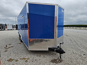New 2026 ROYAL BLUE Cargo Express 8.5 x 20 10K XL SE Enclosed Car / Racing Trailer