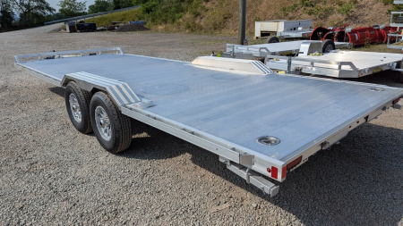 New 2026 Aluma 8x24 HD Utility / Car Hauler w/ Underbody Ramps & Drive-Over Fenders