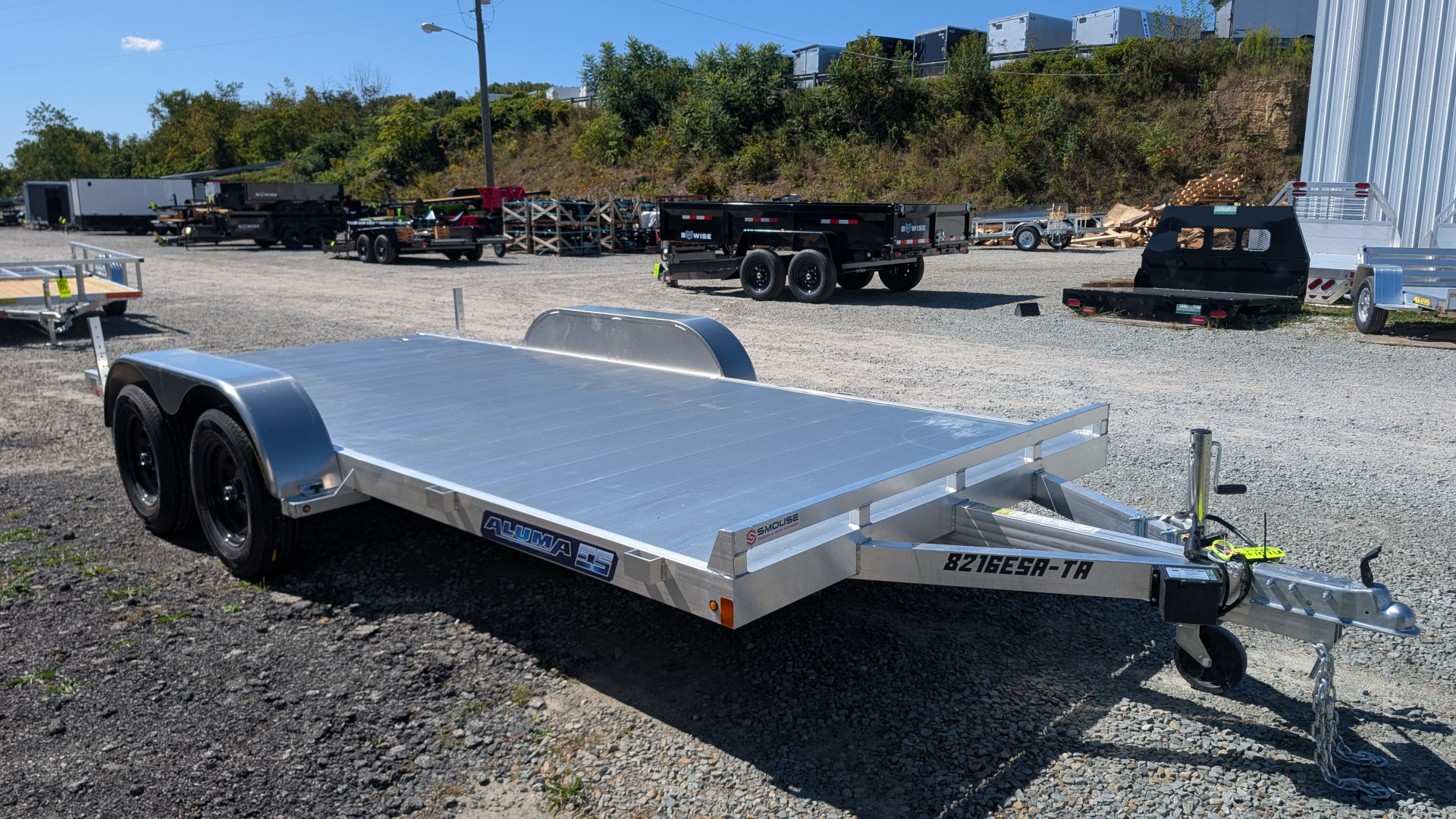 New 2026 Aluma 16' EDGE Series Car Hauler w/ Underbody Ramp
