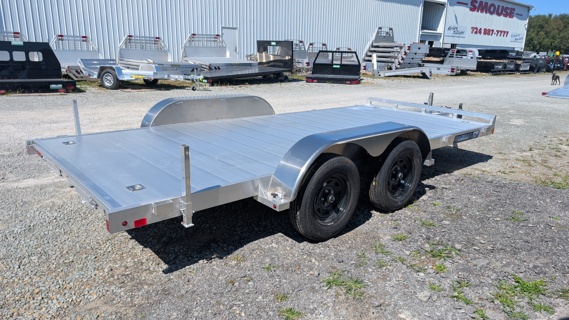 New 2026 Aluma 16' EDGE Series Car Hauler w/ Underbody Ramp