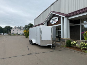 New Pace American 7' x 16' + V-Nose Enclosed Cargo Trailer with Ramp Door 7K