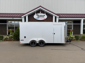 New Pace American 7' x 16' + V-Nose Enclosed Cargo Trailer with Ramp Door 7K