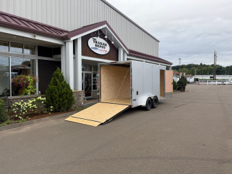 New Pace American 7' x 16' + V-Nose Enclosed Cargo Trailer with Ramp Door 7K