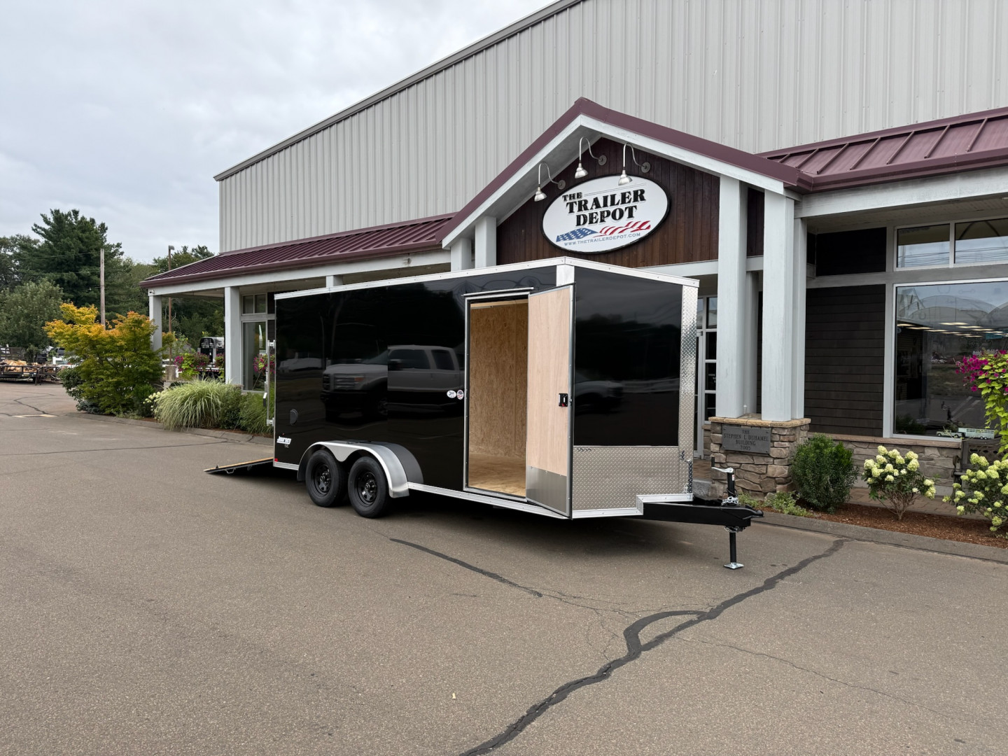 New Pace American 7' x 16' + V-Nose Enclosed Cargo Trailer with Ramp Door 7K