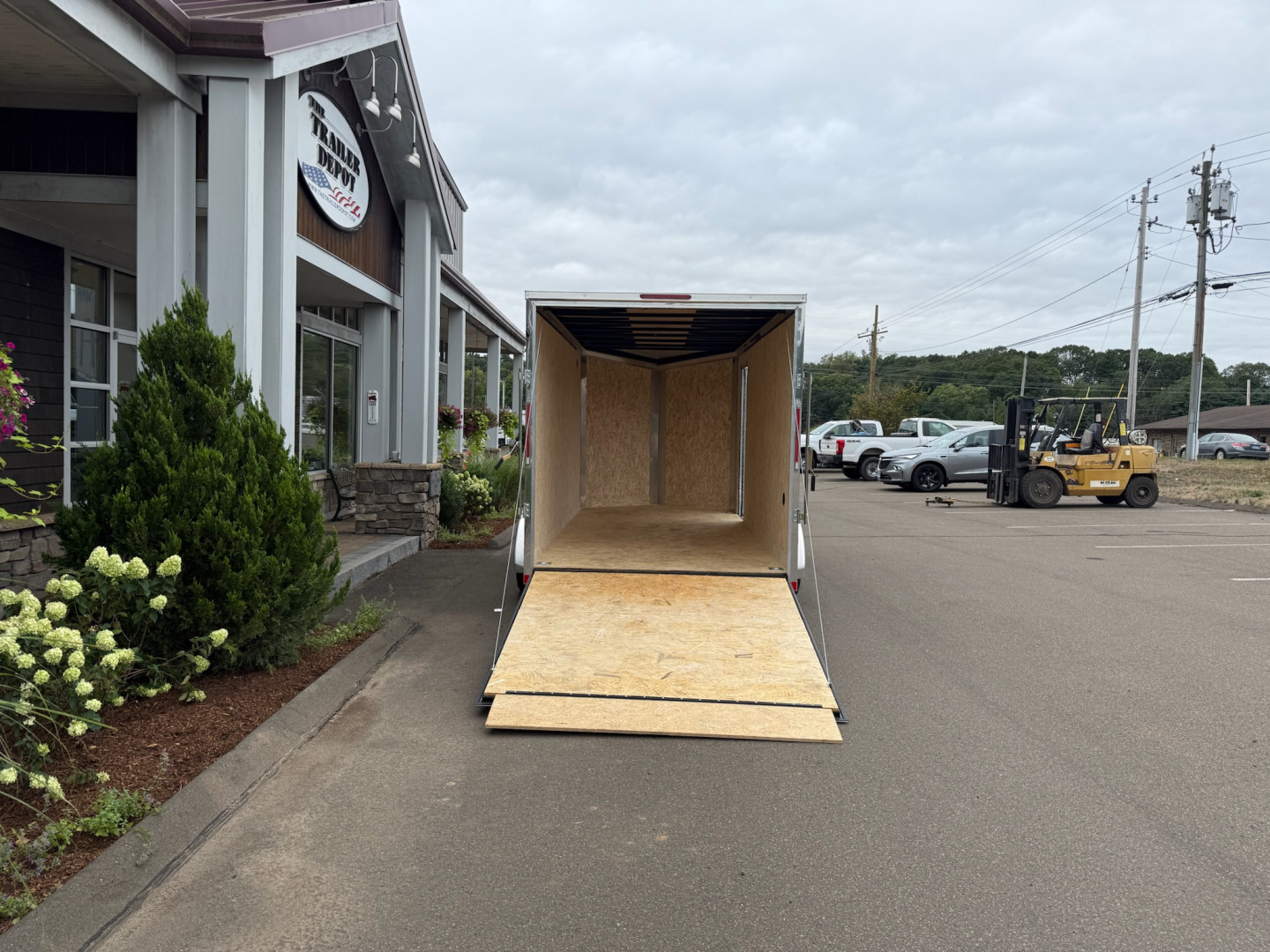 New Pace American 7' x 16' + V-Nose Enclosed Cargo Trailer with Ramp Door 7K