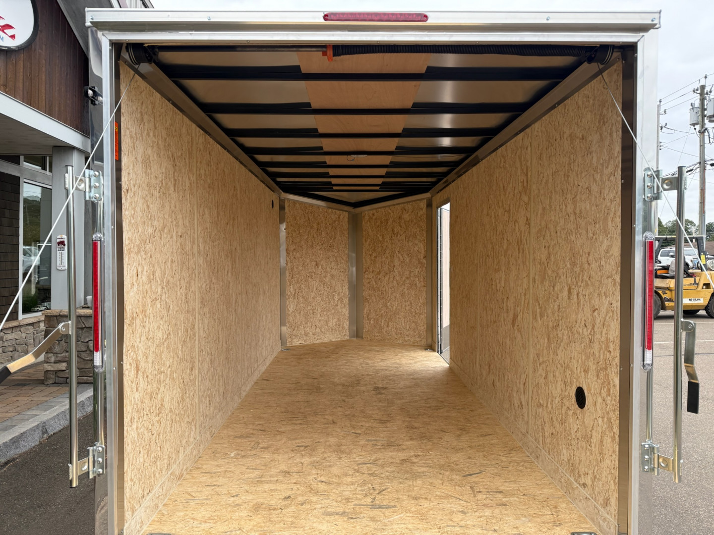 New Pace American 7' x 16' + V-Nose Enclosed Cargo Trailer with Ramp Door 7K