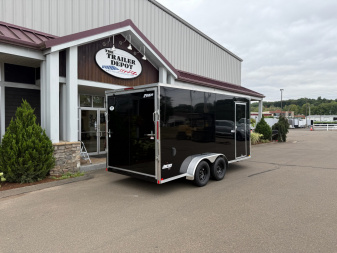 New Pace American 7' x 16' + V-Nose Enclosed Cargo Trailer with Ramp Door 7K
