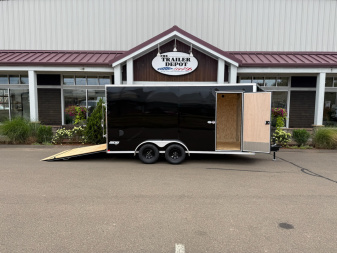 New Pace American 7' x 16' + V-Nose Enclosed Cargo Trailer with Ramp Door 7K