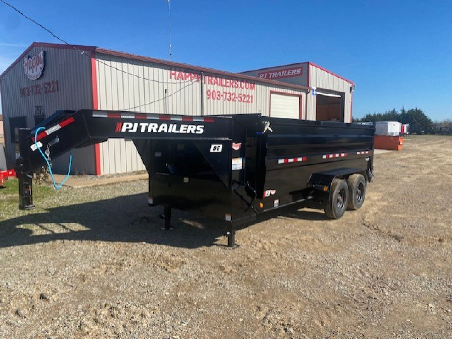 New 2026 PJ 82"x16' GN Tandem Axle HD Low Pro Dump w/ 48" Sides – DE