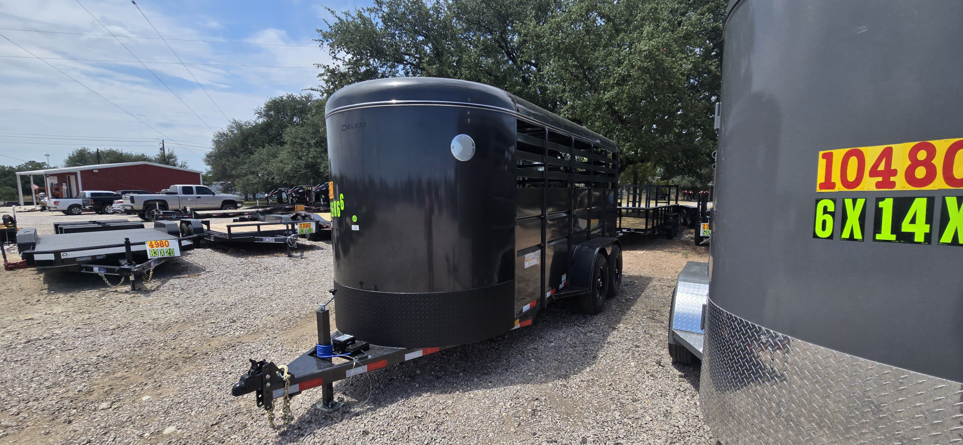 New 2026 Delco 6' x 16' Stock Trailer