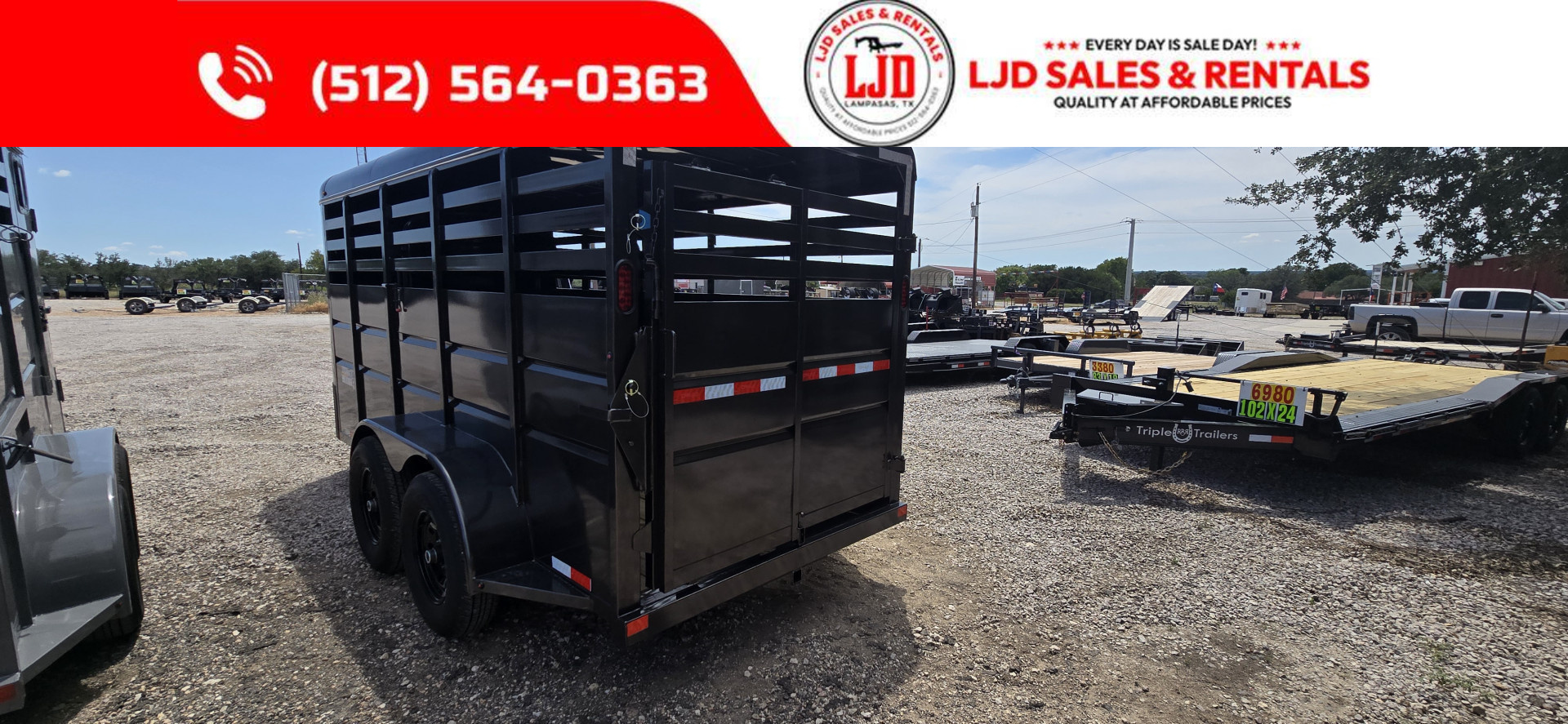 New 2026 Delco 6' x 16' Stock Trailer