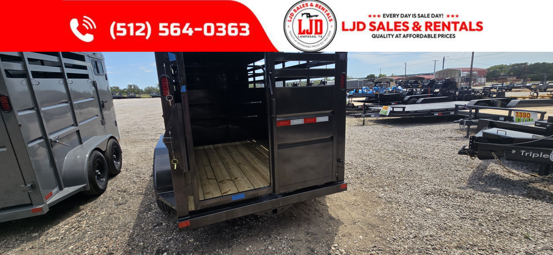 New 2026 Delco 6' x 16' Stock Trailer