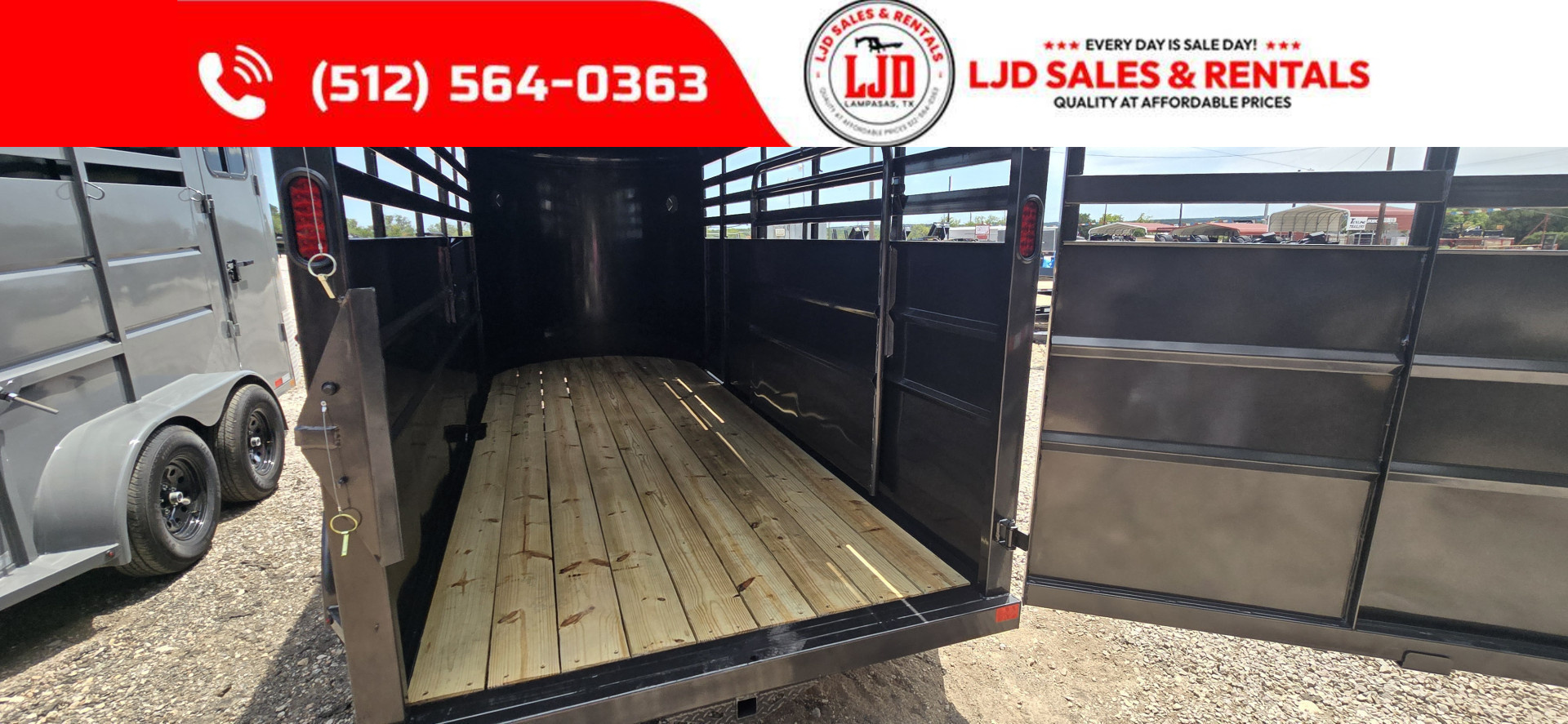 New 2026 Delco 6' x 16' Stock Trailer