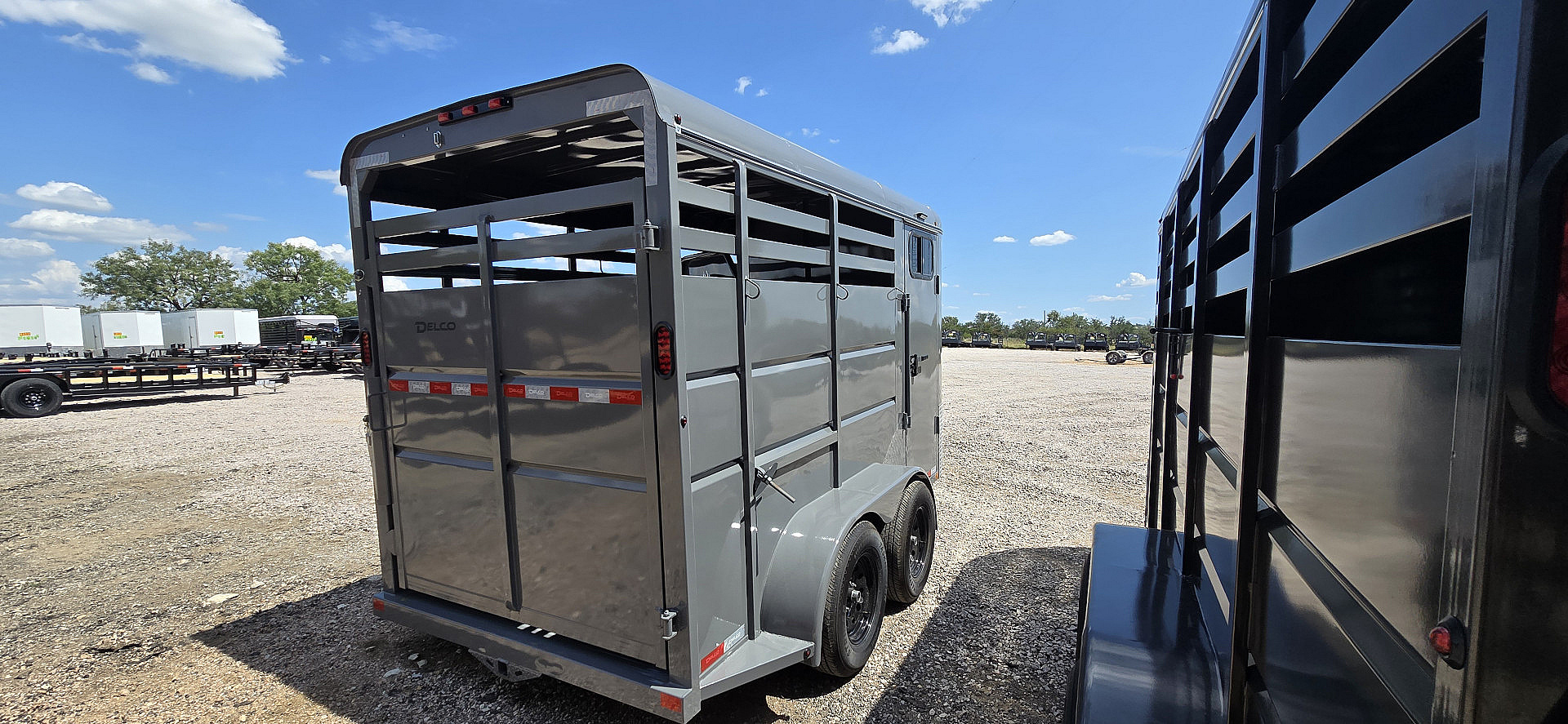 New 2026 Delco - 2 Horse w/ Tac room - Stock Trailer
