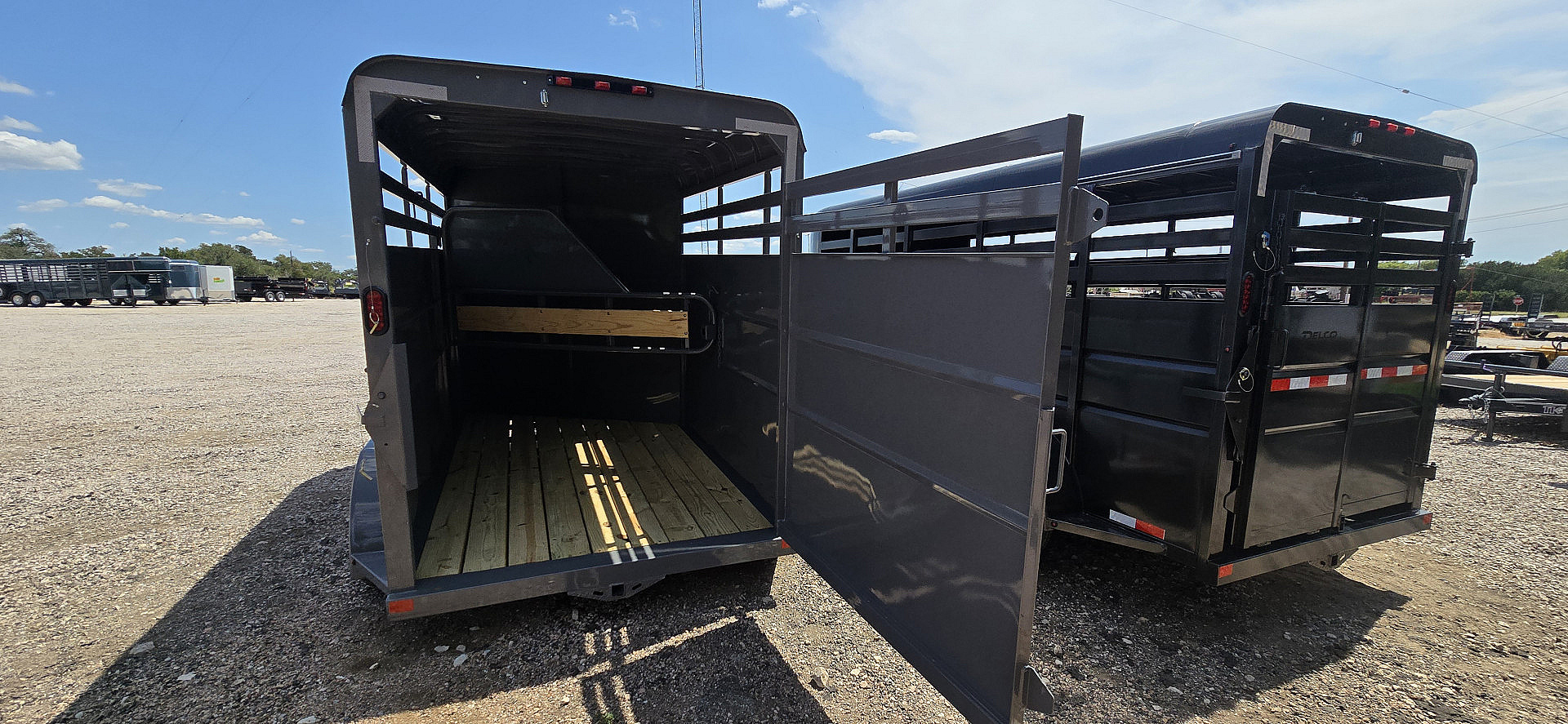 New 2026 Delco - 2 Horse w/ Tac room - Stock Trailer