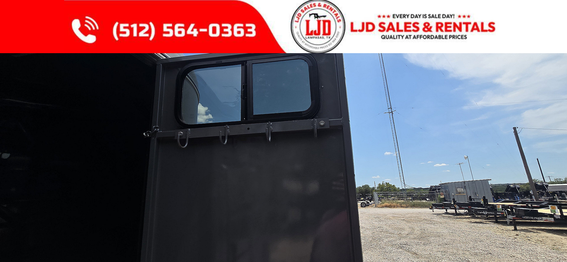 New 2026 Delco - 2 Horse w/ Tac room - Stock Trailer