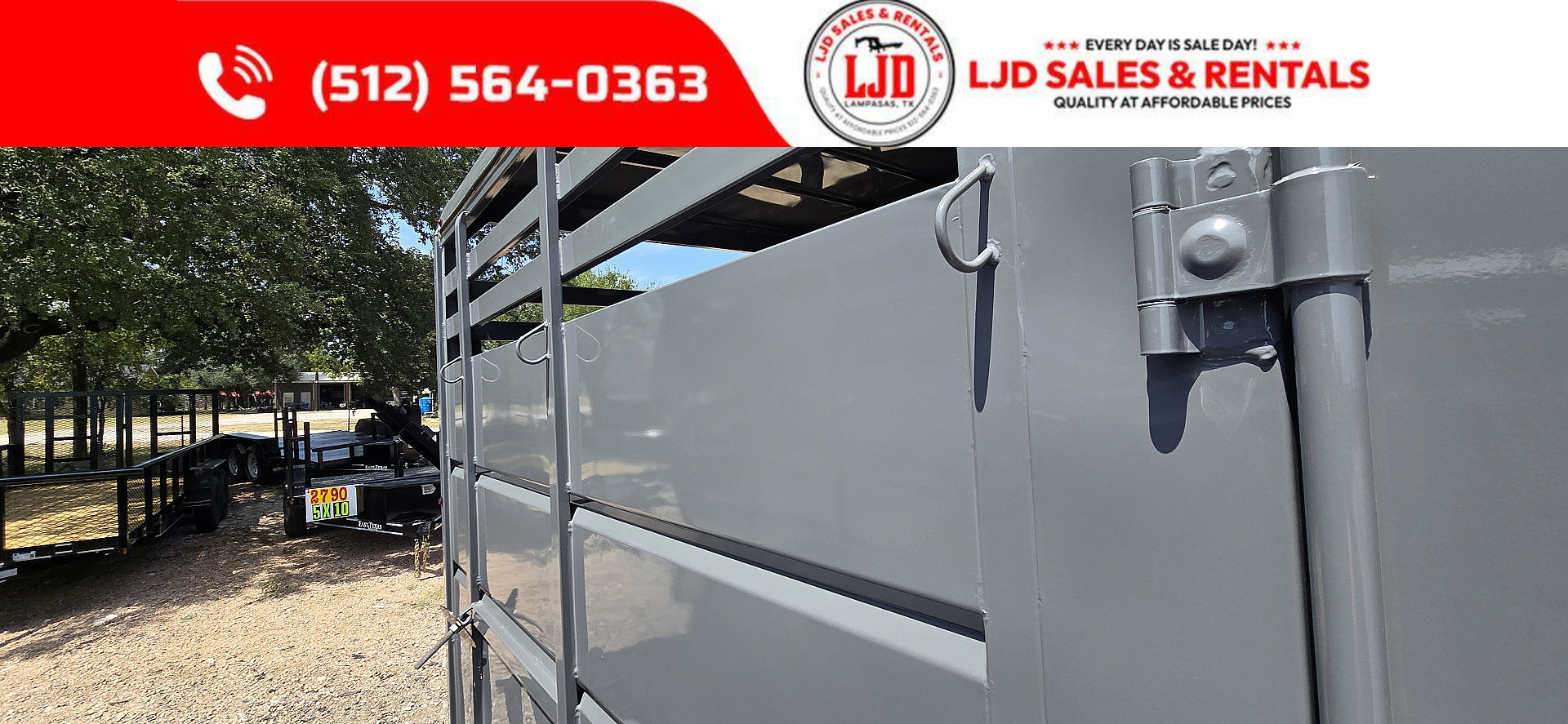 New 2026 Delco - 2 Horse w/ Tac room - Stock Trailer