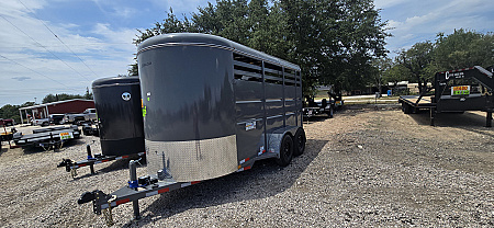 New 2026 Delco - 2 Horse w/ Tac room - Stock Trailer