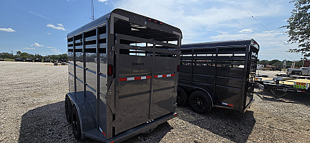 New 2026 Delco - 2 Horse w/ Tac room - Stock Trailer