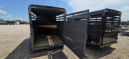 New 2026 Delco - 2 Horse w/ Tac room - Stock Trailer