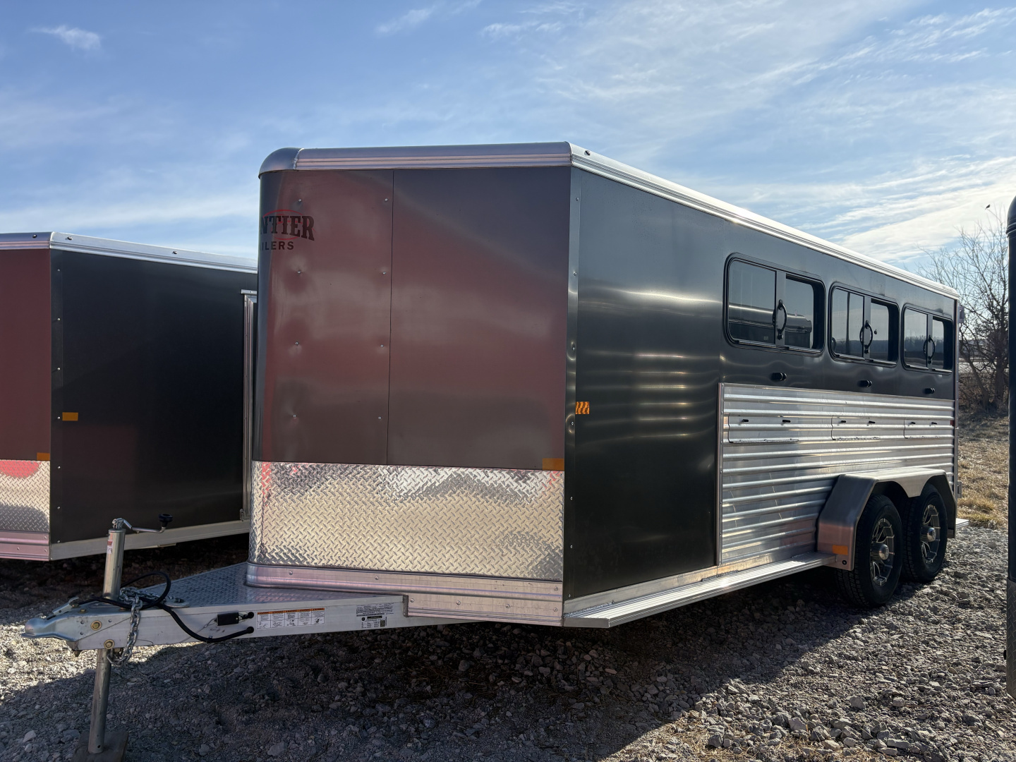 New 2026 Frontier Trailers 7x16 Stock low Pro/6 Pen Stock / Stock Combo Trailer
