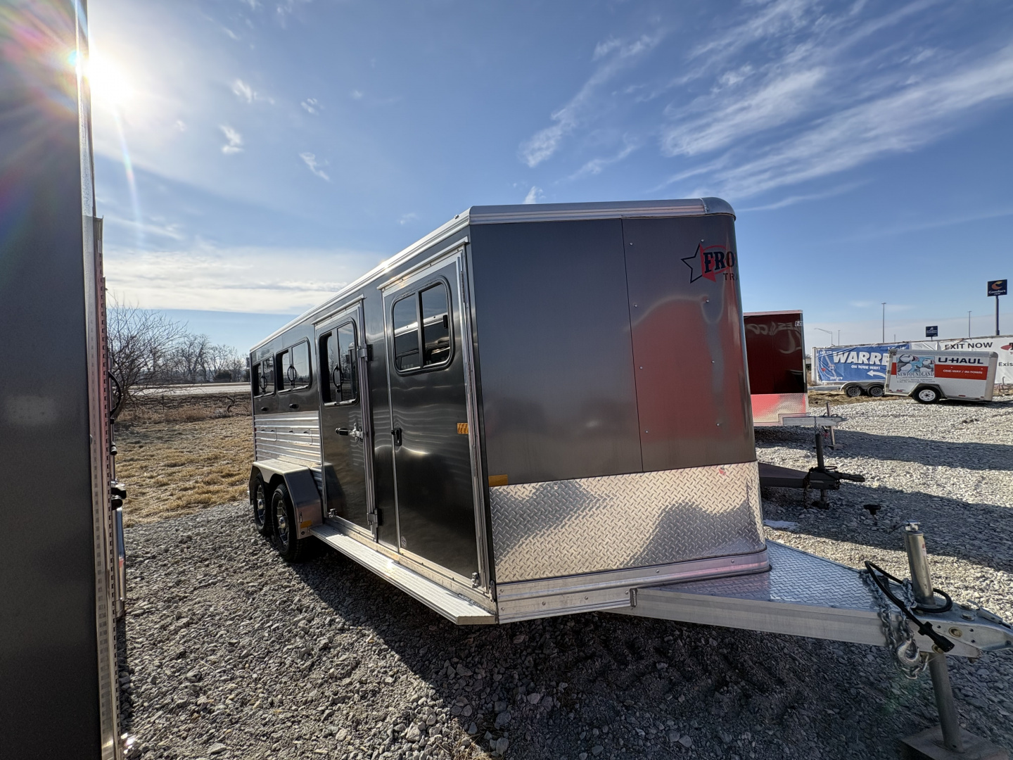 New 2026 Frontier Trailers 7x16 Stock low Pro/6 Pen Stock / Stock Combo Trailer