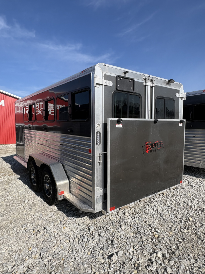 New 2026 Frontier Trailers 7x16 Stock low Pro/6 Pen Stock / Stock Combo Trailer