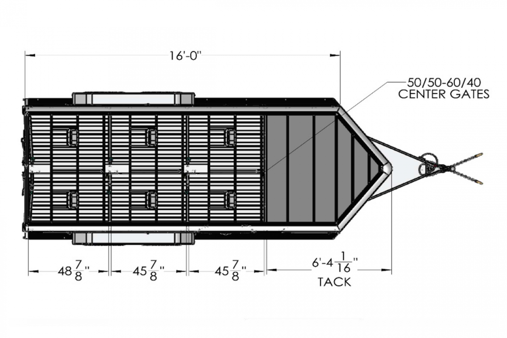 New 2026 Frontier 8 x 20 Stock Low 8 Pen/ Stock Combo Trailer (NO TRADE)
