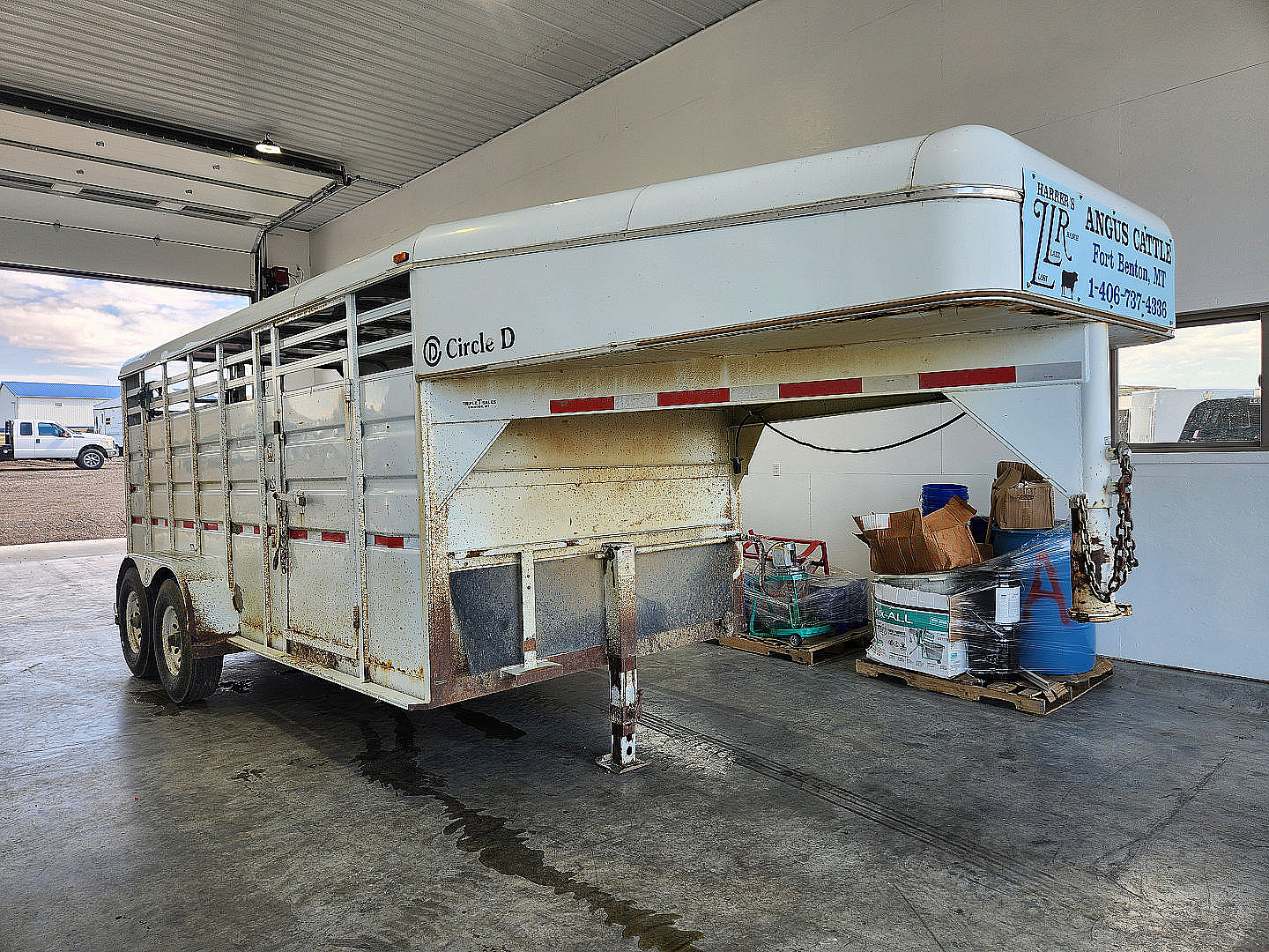 Used 2005 Circle D Stock Trailer 16'