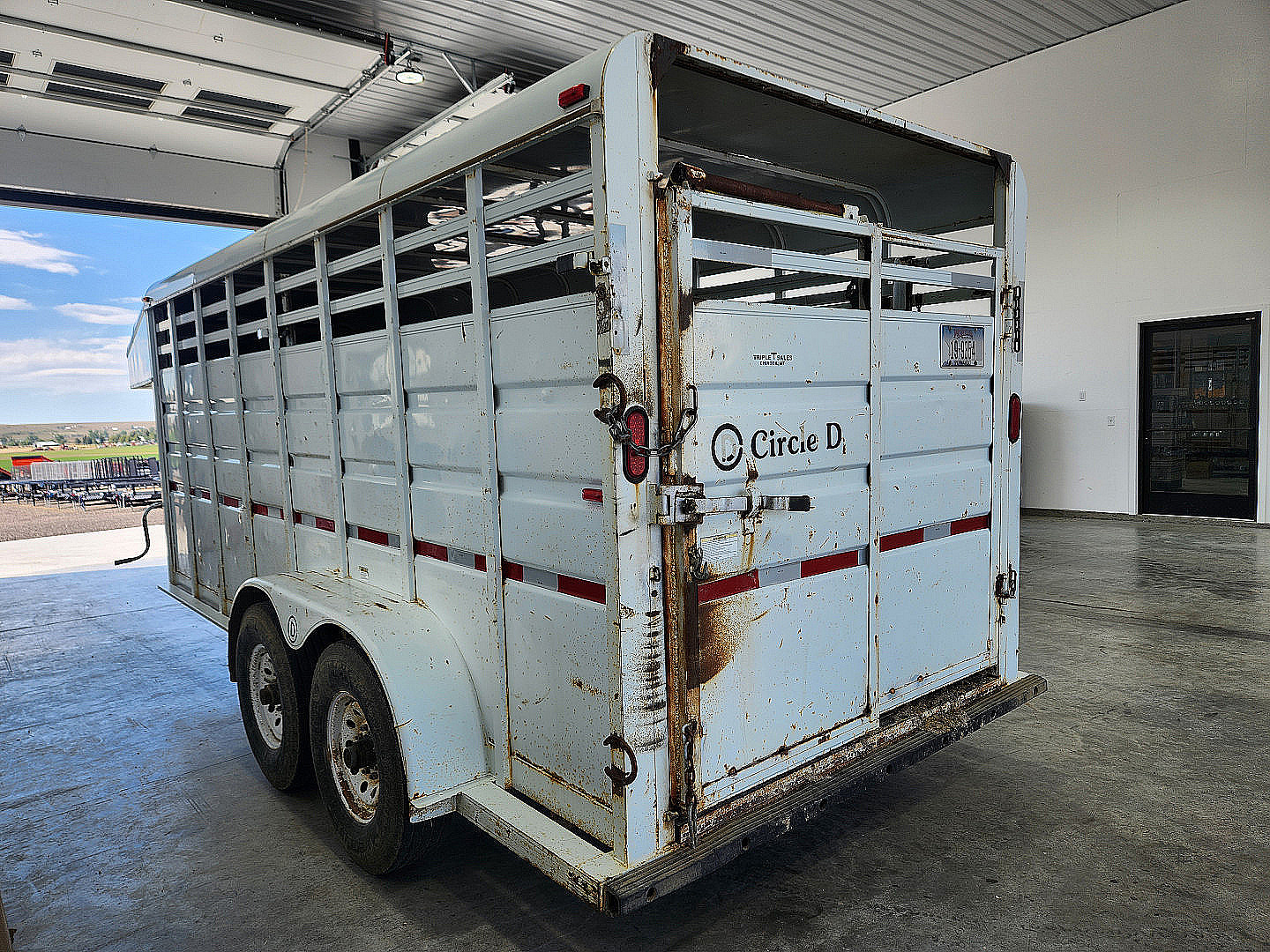 Used 2005 Circle D Stock Trailer 16'