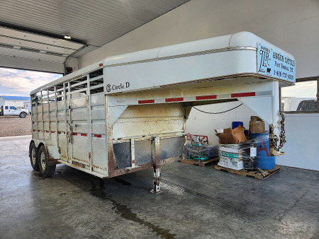 Used 2005 Circle D Stock Trailer 16'