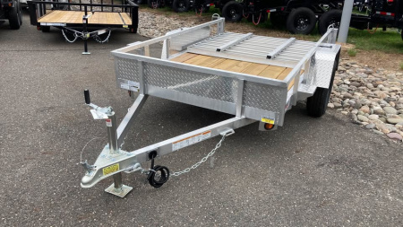 New 2026 Quality Steel and Aluminum 5x8 Utility Trailer