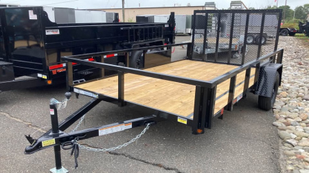 New 2026 Quality Steel and Aluminum 7x12 Utility Trailer
