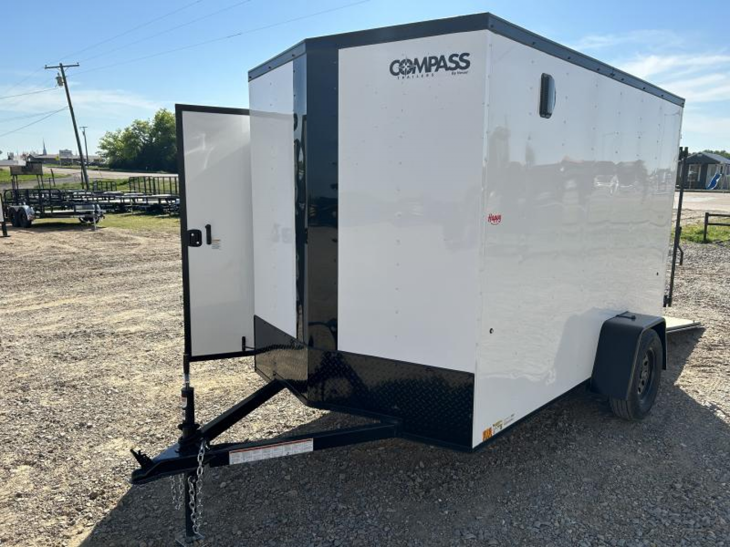 New 2026 Compass 6'x10' Enclosed Cargo Trailer - Indigo DLX