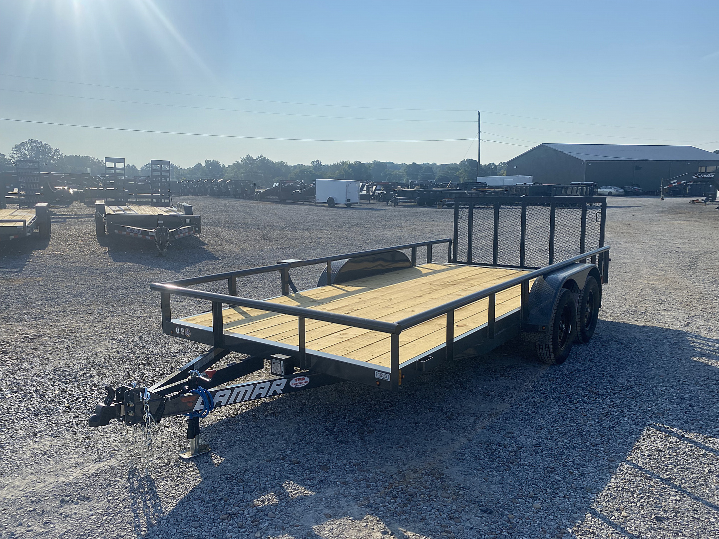 New 2026 Lamar 83"X16' 7K Utility Trailer