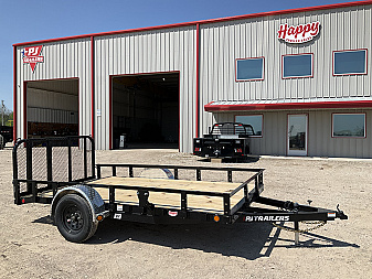 2026 PJ 77"x12' Single Axle Utility Trailer - U7