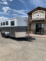New 2025 Rover Trailers 17' Teton 3 Horse Trailer