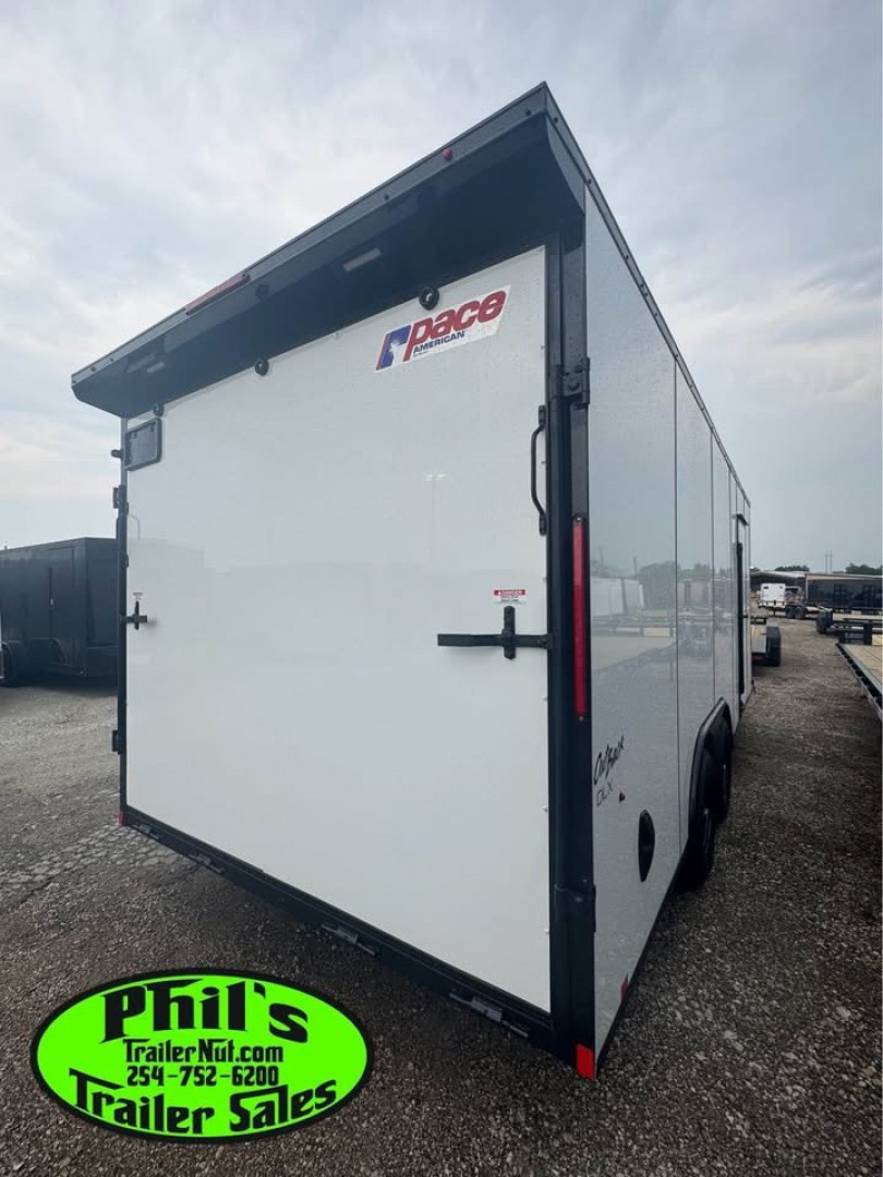 New Pace American 8.5X24 Cargo / Enclosed Trailer UPGRADED .080 SCREWLESS EXTERIOR & REAR WING WITH LOADING LIGHTS!