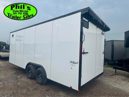 New Pace American 8.5X24 Cargo / Enclosed Trailer UPGRADED .080 SCREWLESS EXTERIOR & REAR WING WITH LOADING LIGHTS!