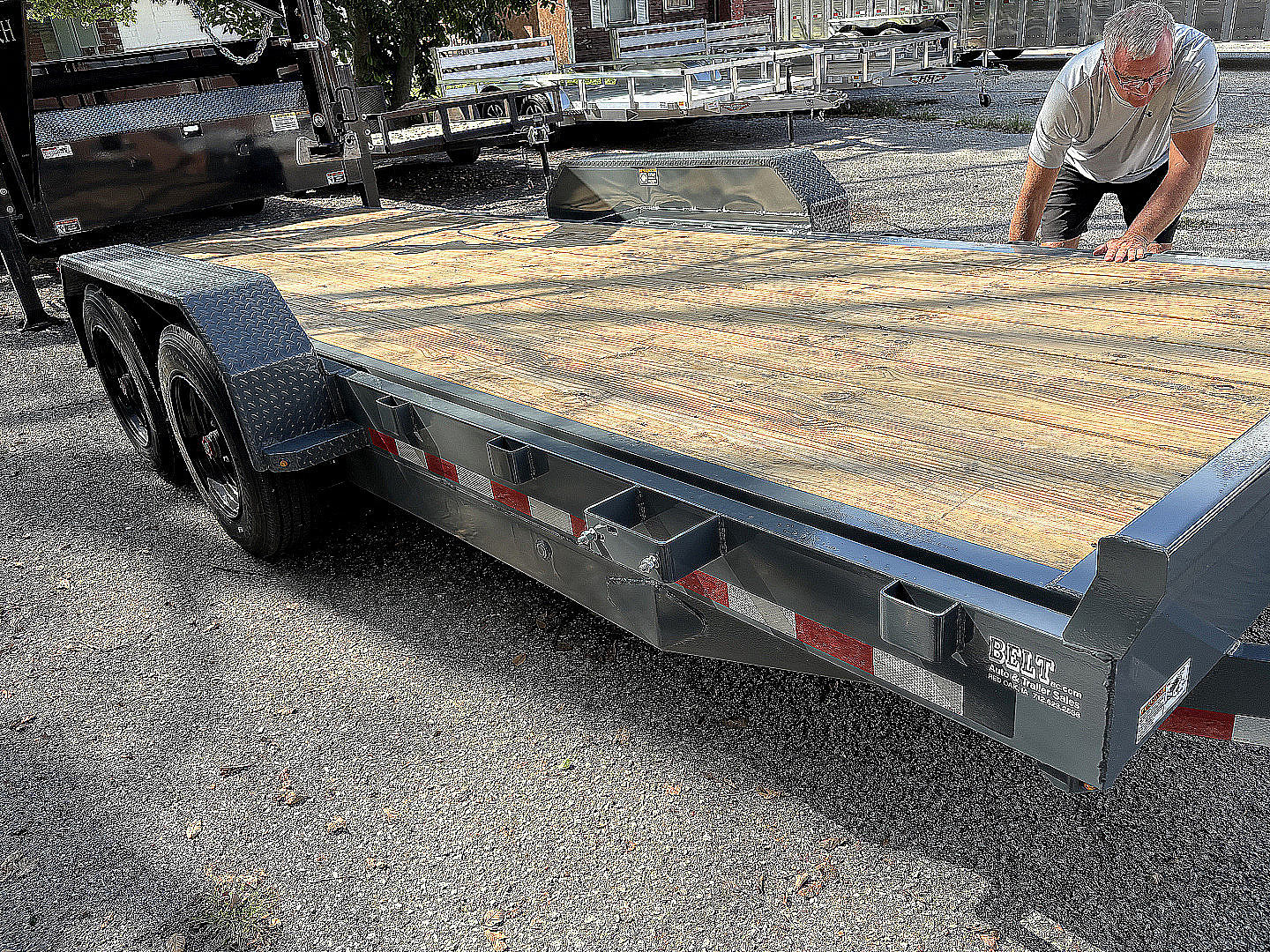 New 2026 H&H Trailers Gravity Tilt Equipment Trailer