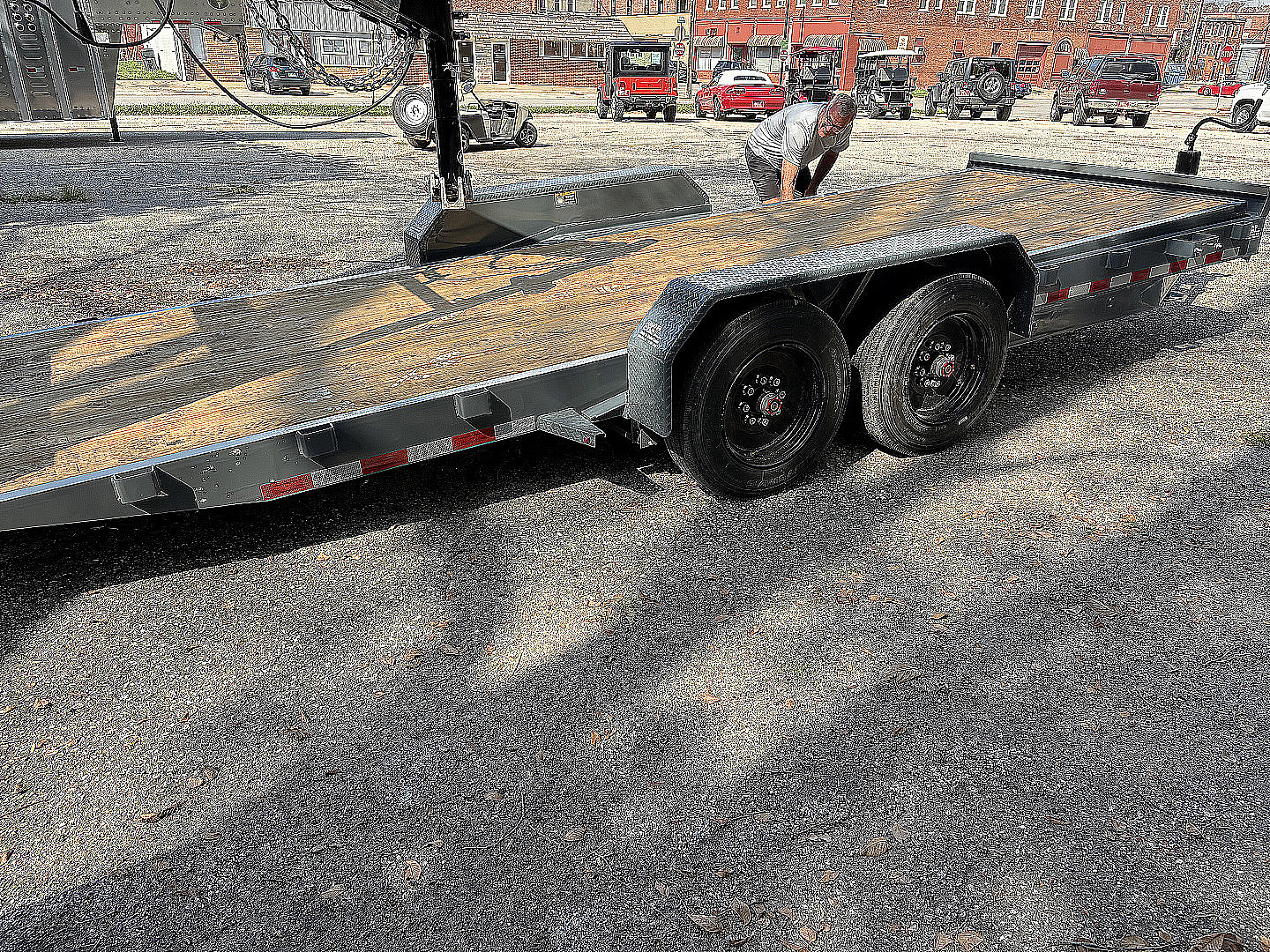 New 2026 H&H Trailers Gravity Tilt Equipment Trailer