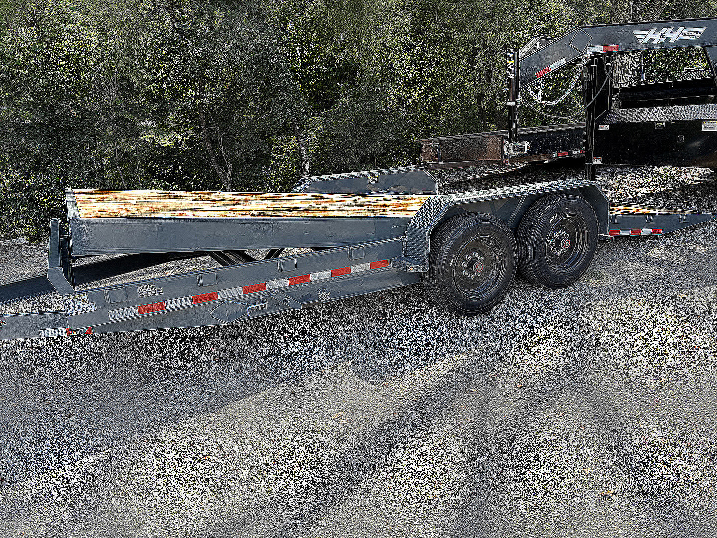 New 2026 H&H Trailers Gravity Tilt Equipment Trailer