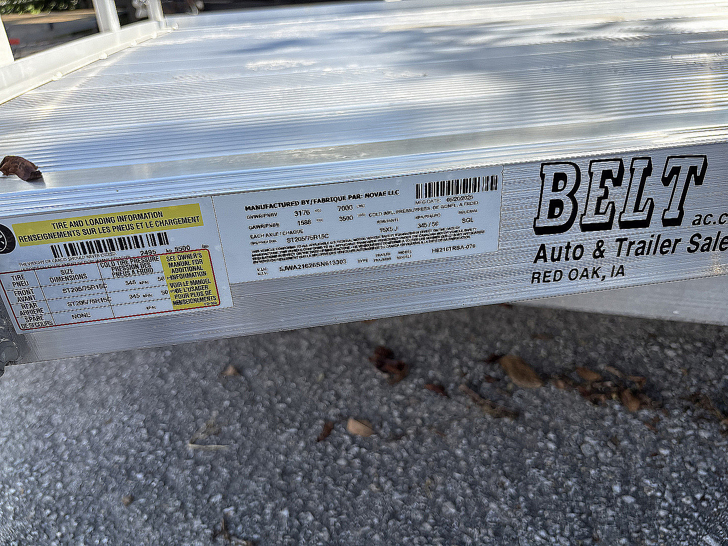 New 2025 H&H Trailers Utility Rail Utility Trailer