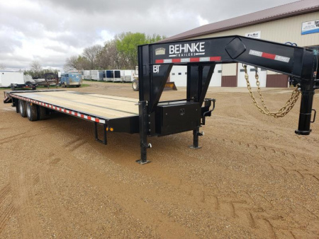 New 2024 Behnke FB8X33GN-24E Flatbed Trailer