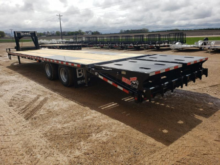New 2024 Behnke FB8X33GN-24E Flatbed Trailer
