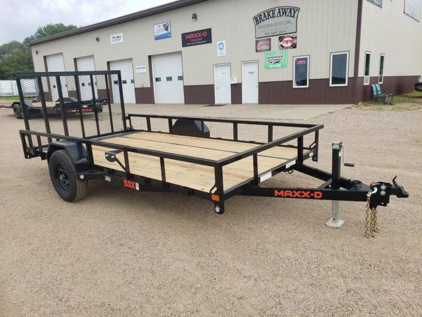 New 2026 MAXX-D S3X8314 83" X 14' Utility Trailer W/ 5200# AXLE W/ BRAKES AND SPARE TIRE