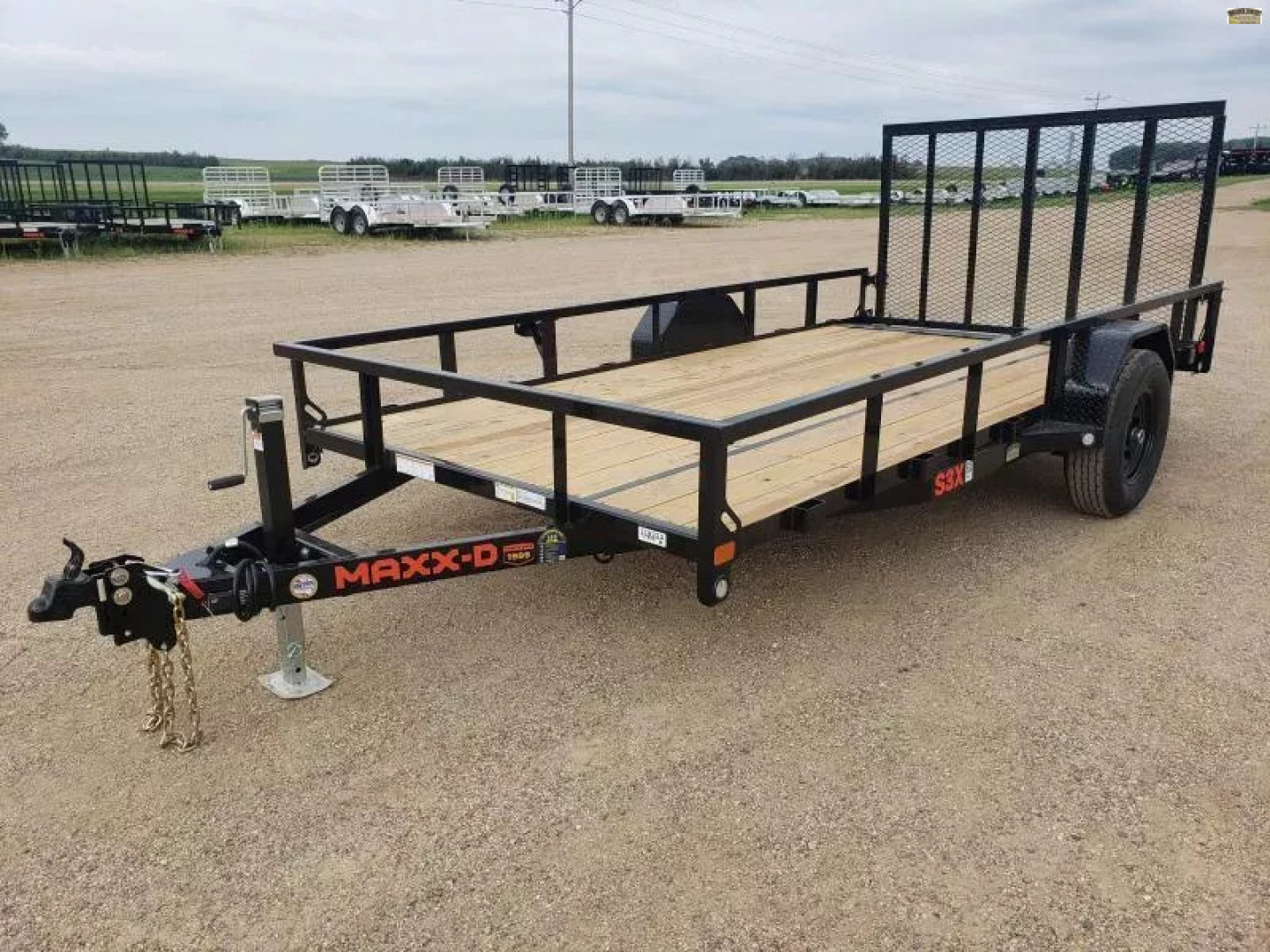 New 2026 MAXX-D S3X8314 83" X 14' Utility Trailer W/ 5200# AXLE W/ BRAKES AND SPARE TIRE