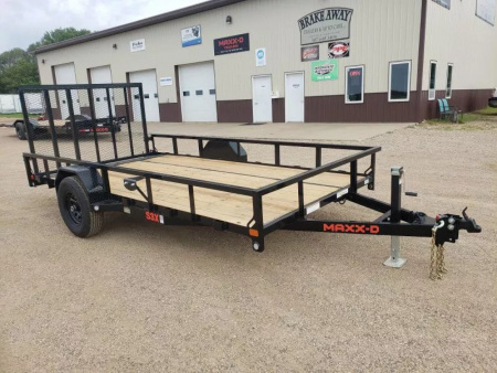 New 2026 MAXX-D S3X8314 83" X 14' Utility Trailer W/ 5200# AXLE W/ BRAKES AND SPARE TIRE