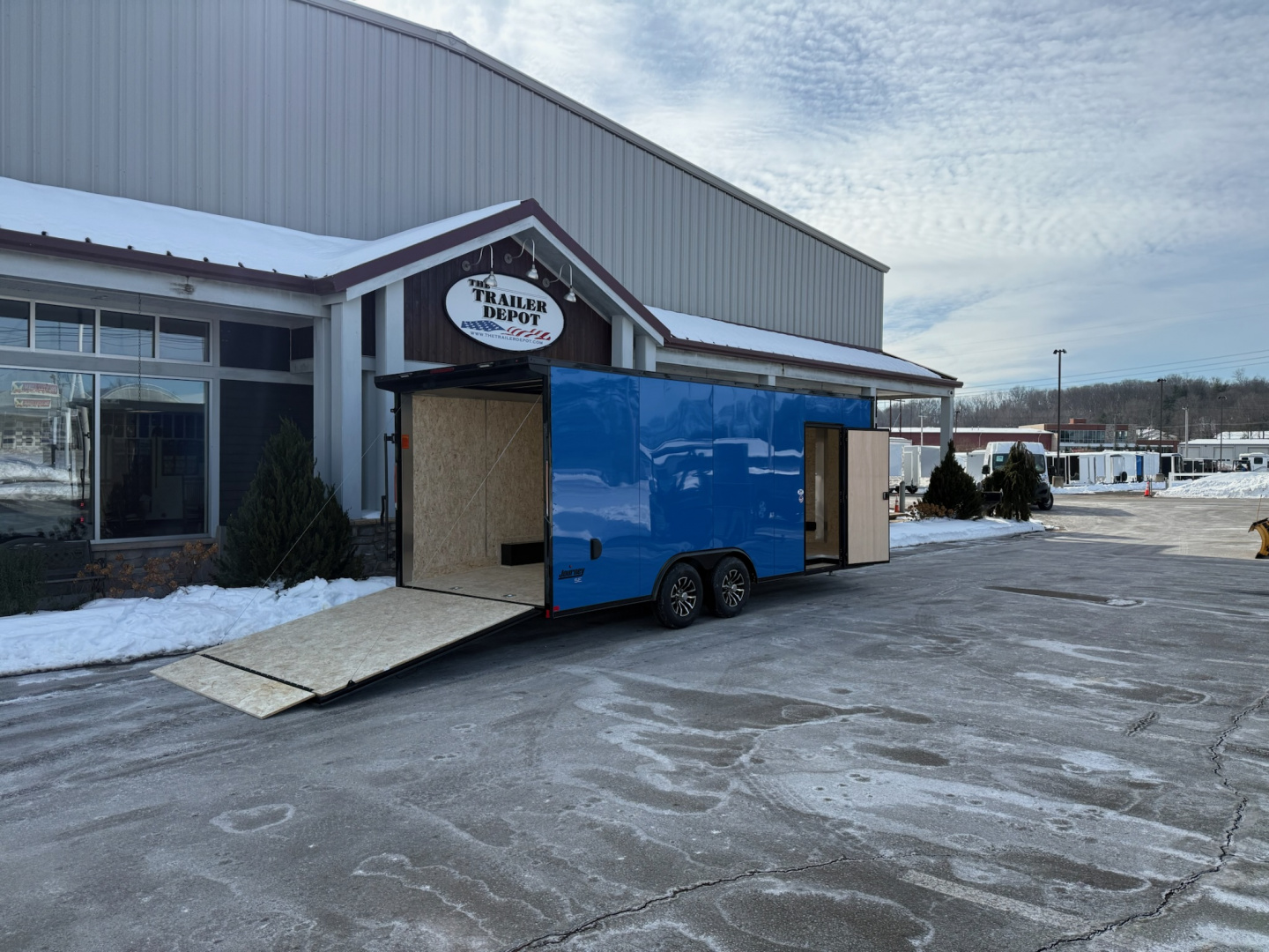 New Pace American 8'6" x 20'+ V-Nose Enclosed Car Hauler 9.9K