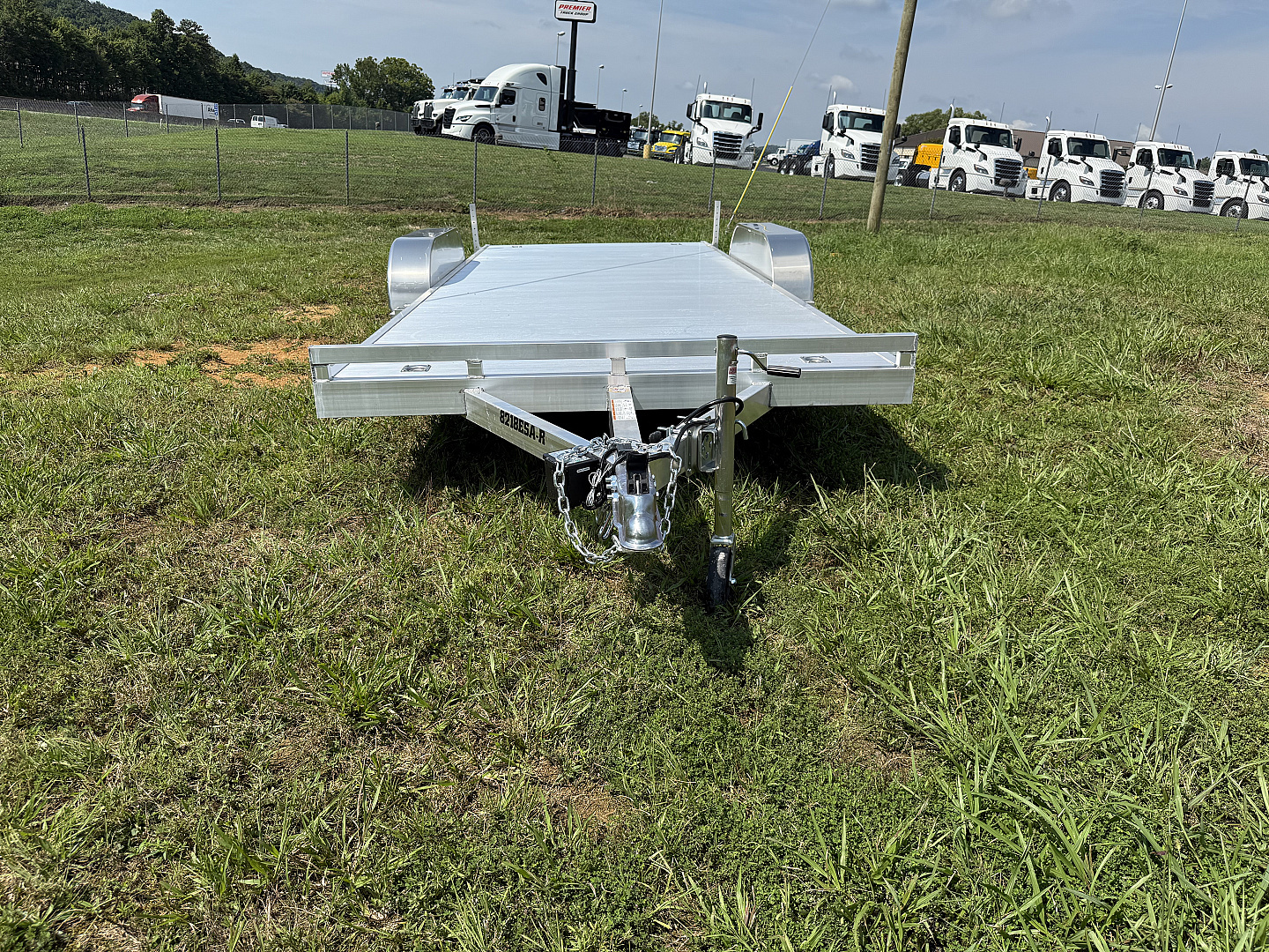 New 2025 Aluma 8218ESA-TA-EL-R-RTD EDGE Utility Trailer